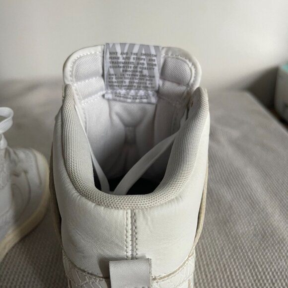 Wmns Nike Dunk Sky High White Croc Print - Size 7.5 - Pre-Owned - Picture 6 of 8